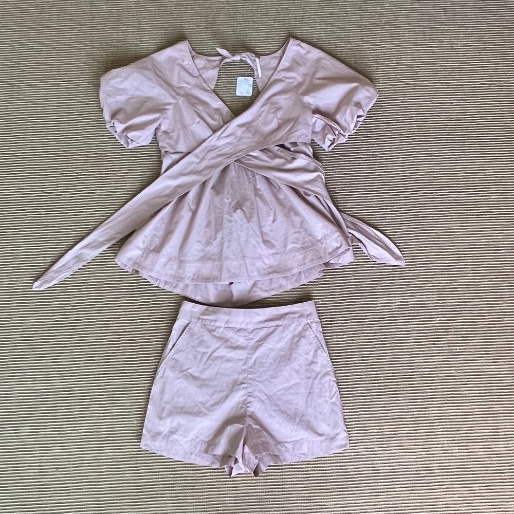 Free people Two Piece Light Pink Small